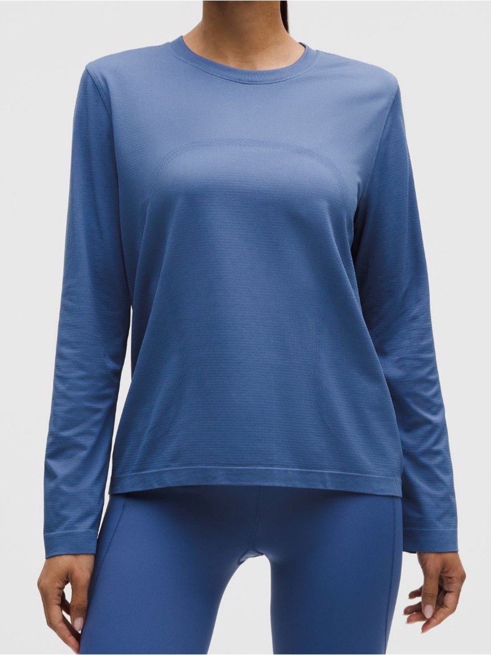 Lululemon Swiftly Relaxed Long Sleeve Brilliant Blue Size 8 NWT - Picture 2 of 7